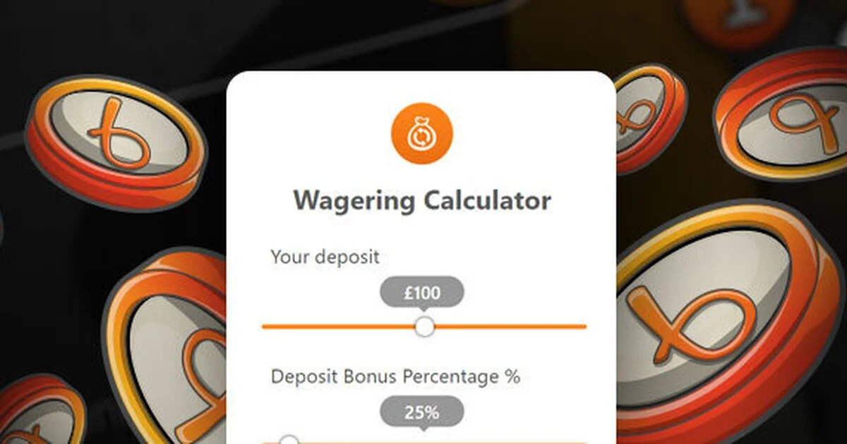 Step-by-step crypto casino bonus wagering calculator with formula visualization